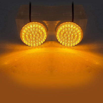 ya 4 8.10 Yellow LED Rear Turn Signal Light Blinker For Harley Softail Touring Sportster