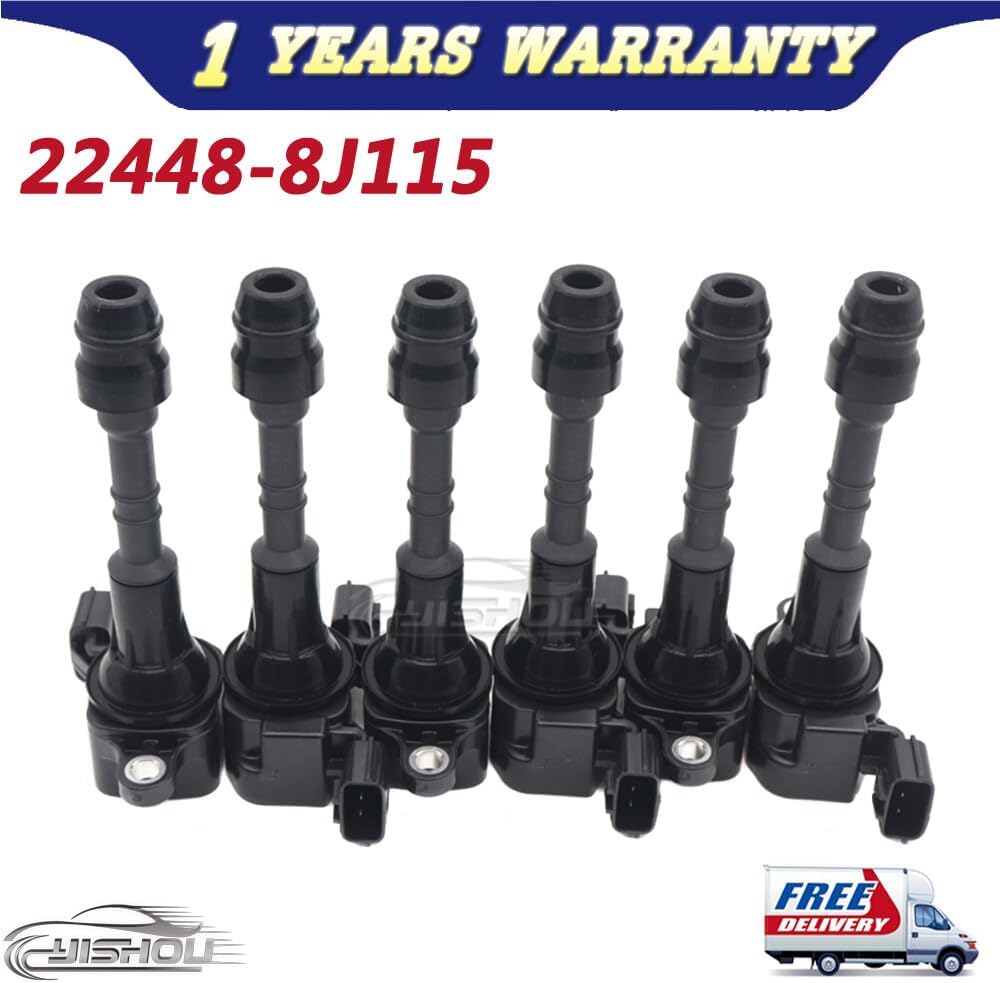 ya 9 10.24 6x 22448-8J115 UF349 Ignition Coil For Frontier Pathfinder Maxima Xterra Murano
