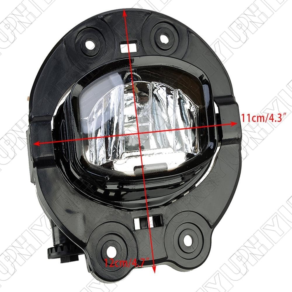 ya 9 10.24 1Pc Fog Light Assembly Driver/Passenger Side for Jeep Cherokee 2019 68410368AB