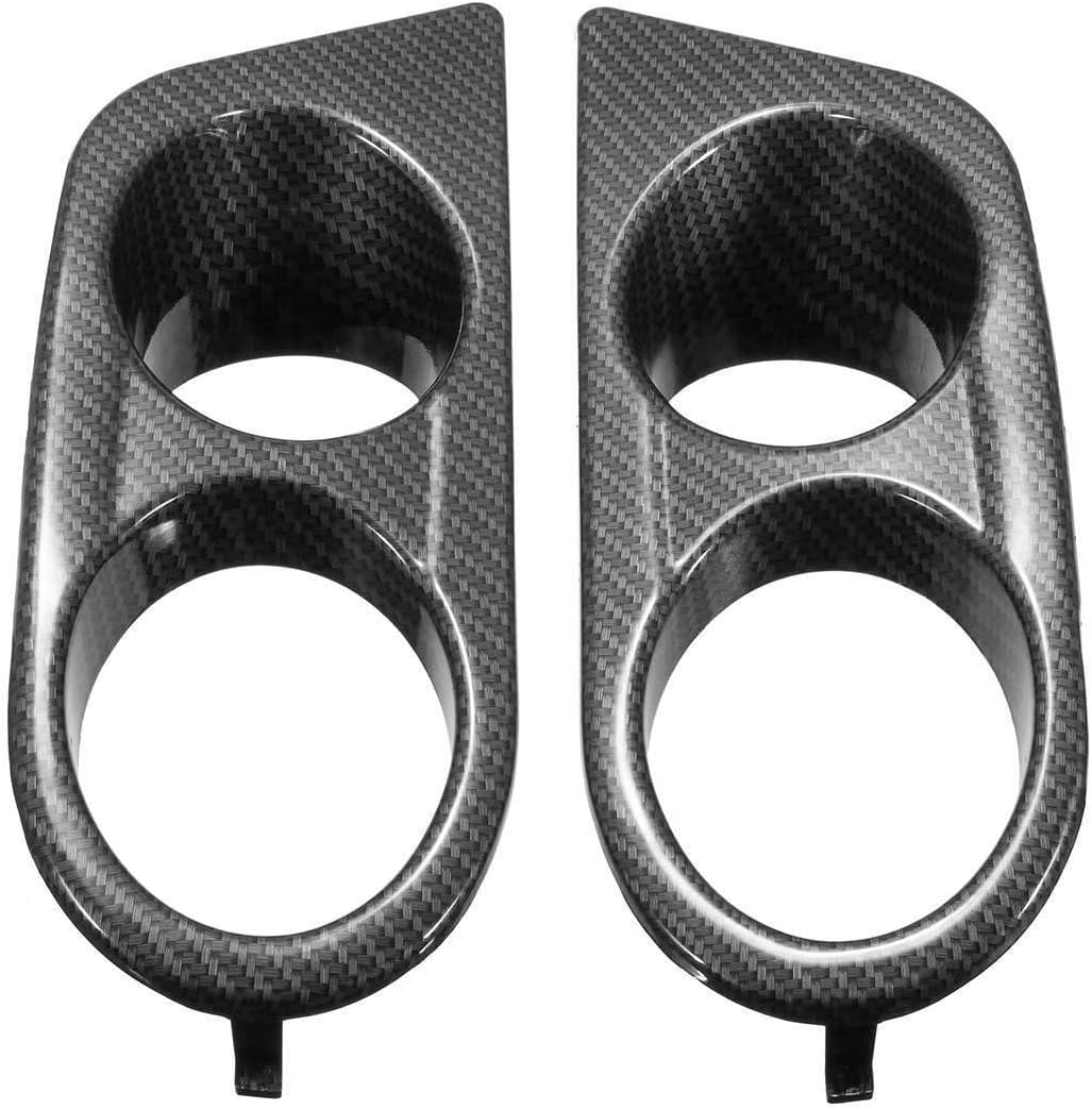 ya 10 9.16 zhengce 2pcs front fog lamp cover for BMW E46 M3 2 door 2001-06 4 door carbon fiber