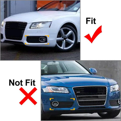 ya 4 8.10 for Audi A5 S5 B8 RS5 Honeycomb Mesh Front Bumper Fog Light Grille Cover