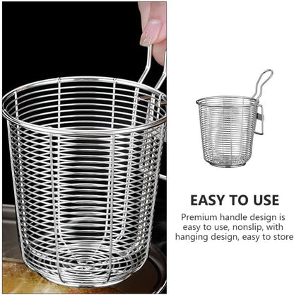 ya 14 9.20 baidi Set of 2 Stainless Steel Colander Kitchen Strainer with Handle Hot Pot-2