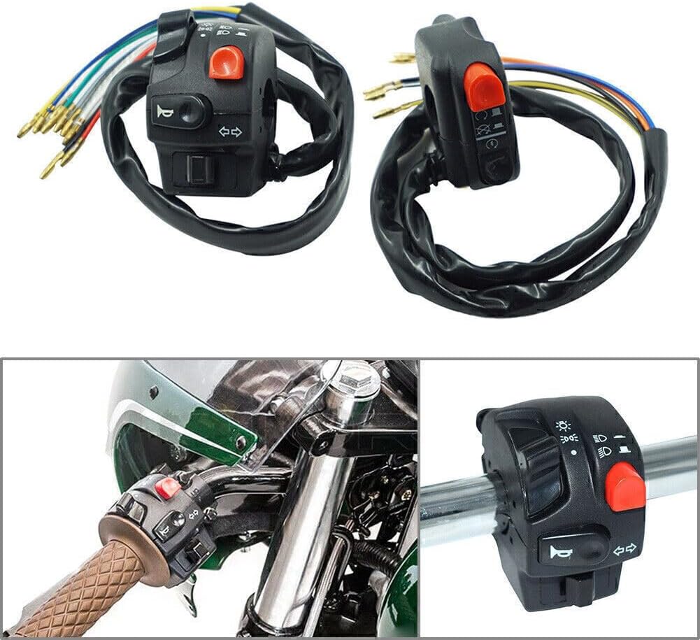 ya 4 8.14 22MM Motorcycle Horn Button Turn Signal Electric Light Start Handlebar Switch