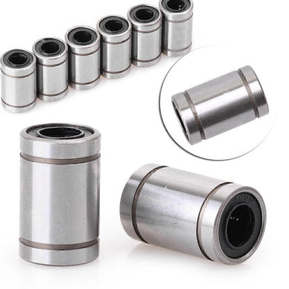 ya 16 10.20 baidi 6X 8mm Linear Ball Bearings Bush Bushing Linear Motion Bearing Silver Fit LM8UU