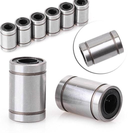 ya 16 10.20 baidi 6X 8mm Linear Ball Bearings Bush Bushing Linear Motion Bearing Silver Fit LM8UU