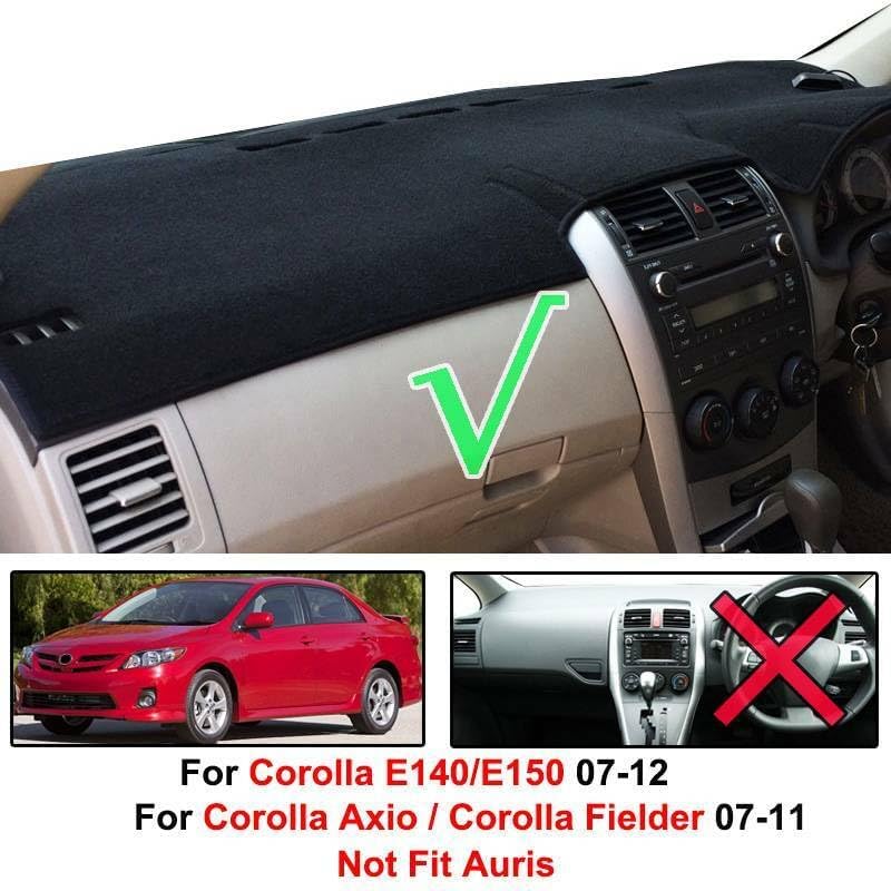 ya 7 8.24 baidi Dashboard Cover for Toyota for Corolla 2007-2012 Dash Mat Dashmat Center Console