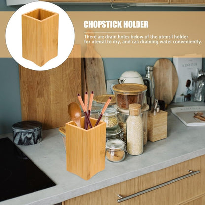 ya 26 10.21 baidi Chopstick Basket Stora Box Kitchen Utensil Rack Holder Countertop-2