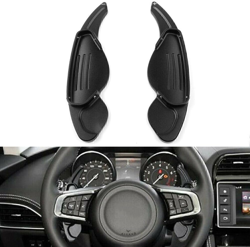 ya 5 8.24 baidi 2X Steering Wheel Shift Paddle Extension Shifter Fit for Land Rover for Jaguar Black