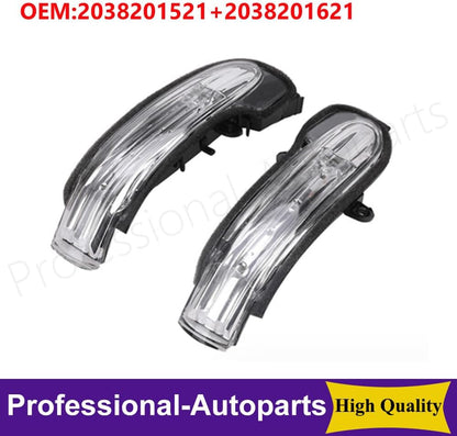 ya 6 8.24 baidi 1Pair Front Left+Right Side Mirror Turn Signal for Mercedes W203 C-Class 00-2007