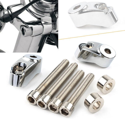 ya 2 8.15 Chrome Short Front Turn Signal Mounts 39mm 49mm Forks fit for Harley Sportster FXR
