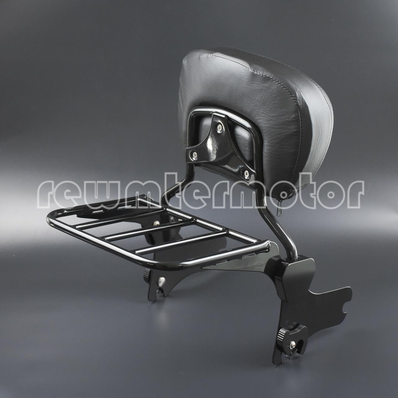 ya 6 8.24 baidi Detachable Backrest Sissy Bar Luggage Rack Fit for Harley Road King Glide FLHX