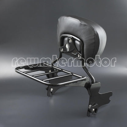 ya 6 8.24 baidi Detachable Backrest Sissy Bar Luggage Rack Fit for Harley Road King Glide FLHX