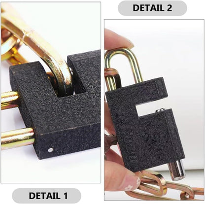 ya 2 8.15 Bicycle Lock Chain Locks Bike Heavy Duty Travel Security with Key