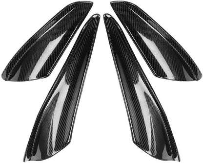 ya 2 8.15 Carbon Fiber Front Canards Fit For 2008-2010 Lancer EVO X 10 Front Bumper 4PCS