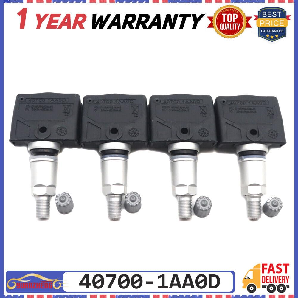 ya 4 8.8 4-Pack TPMS Tire Pressure Monitoring Sensor for Nissan Titan Pathfinder 40700-1AA0D