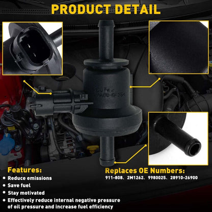 ya 4 8.24 baidi Canister Purge Solenoid Valve for Kia SOUL 2.0L DOHC L4 16V 2010-2011