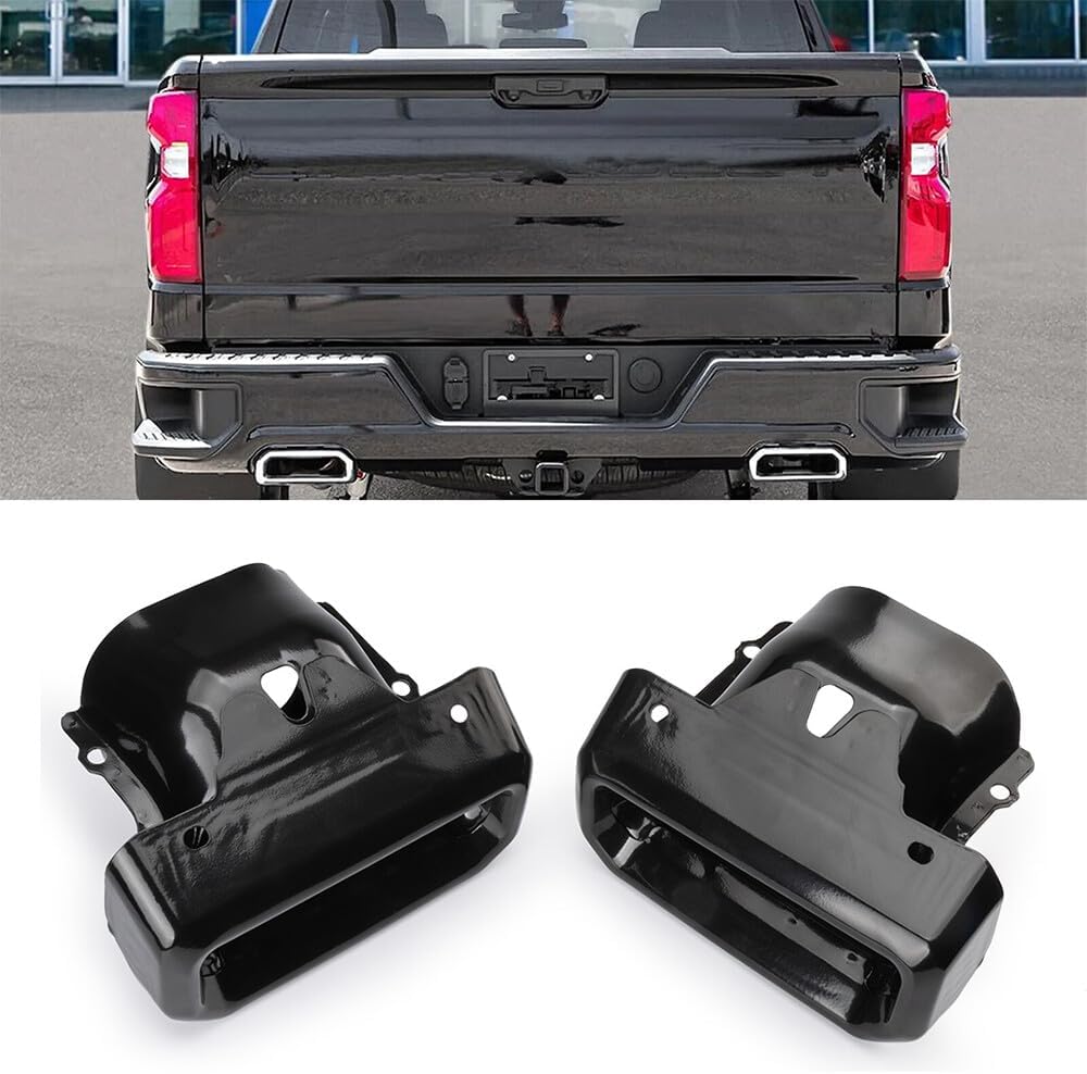 ya 6 8.24 baidi Suitable for 19-23 for Chevrolet for Silverado for GMC for Sierra Tips Bezels GLOSS Black 84434641