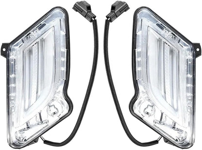 ya 11 9.14 zhengce 2-Pack Front LED Daytime Running Indicator/Light Left and Right for S60 201