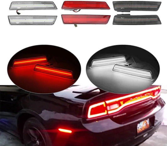 ya 4 8.8 2 LED Rear Side Marker Lights for 08-14 for Dodge Challenger/11-14 Charger 