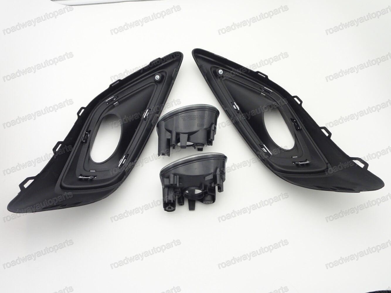 ya 7 8.24 baidi Front Bumper Driving Fog Light Lamps w/Cover Bezels for Honda Jade 2014-2016