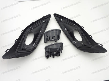 ya 7 8.24 baidi Front Bumper Driving Fog Light Lamps w/Cover Bezels for Honda Jade 2014-2016