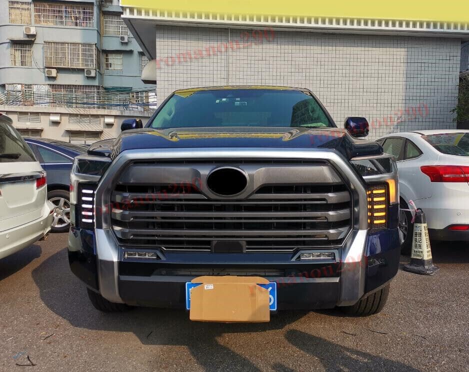 ya 4 8.14 2022-2023 for Toyota Tundra LED Front Daytime Running Lights Turn Signal Lights 