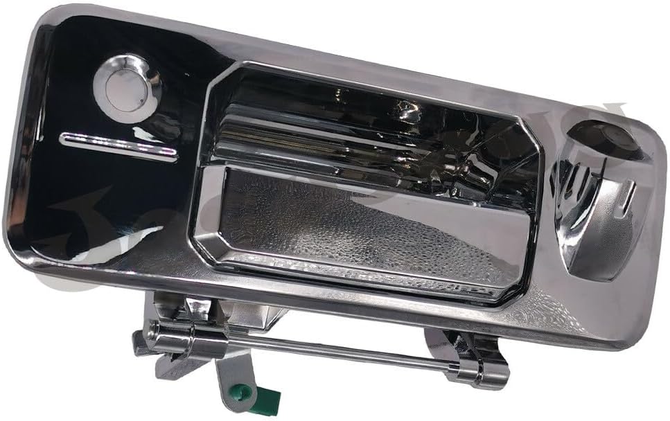 ya 10 9.16 baidi Chrome Tailgate Handle w/Camera & Keyhole for Toyota Tundra 2014-21 Tacoma 16-21