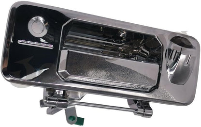 ya 10 9.16 baidi Chrome Tailgate Handle w/Camera & Keyhole for Toyota Tundra 2014-21 Tacoma 16-21