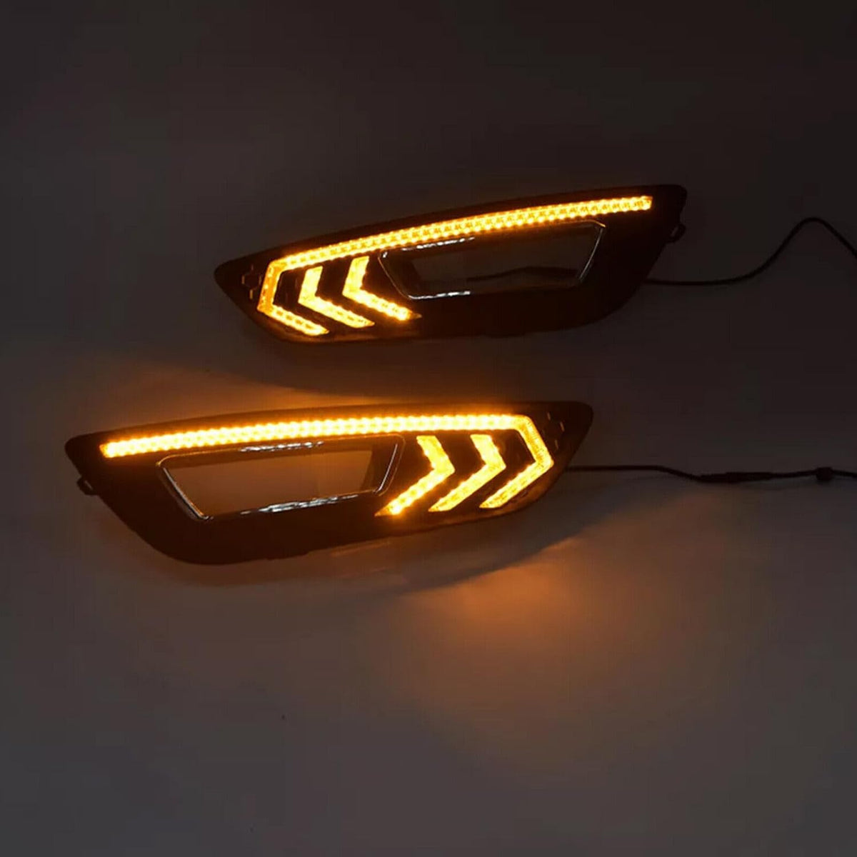 ya 4 8.8 DRL,for Ford Focus 2015 2016 LED Daytime Driving Running Light Fog Lamp W/Turn