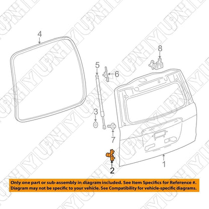 ya 10 9.16 baidi 84655838 Lower Tailgate Rubber Bumper for Cadillac for Escalade for Chevrolet for GMC for Yukon
