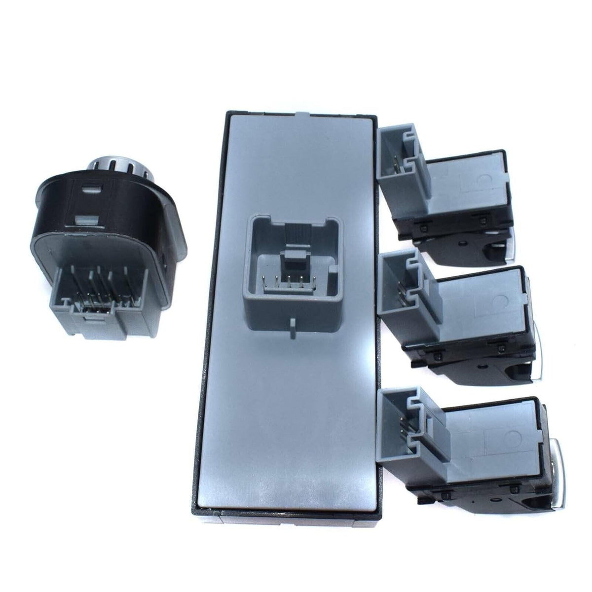 ya 4 8.8 Chrome Main Window Mirror Switch Set 5 for VW Jetta 3 Golf MK5 MK6 Passat