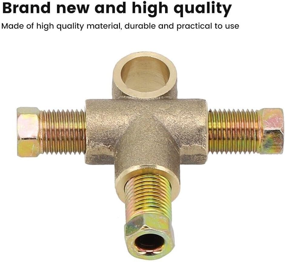 ya 10 9.16 baidi Brake pipe fitting with 3 male nuts 3/8 inch equipment length T-shirt