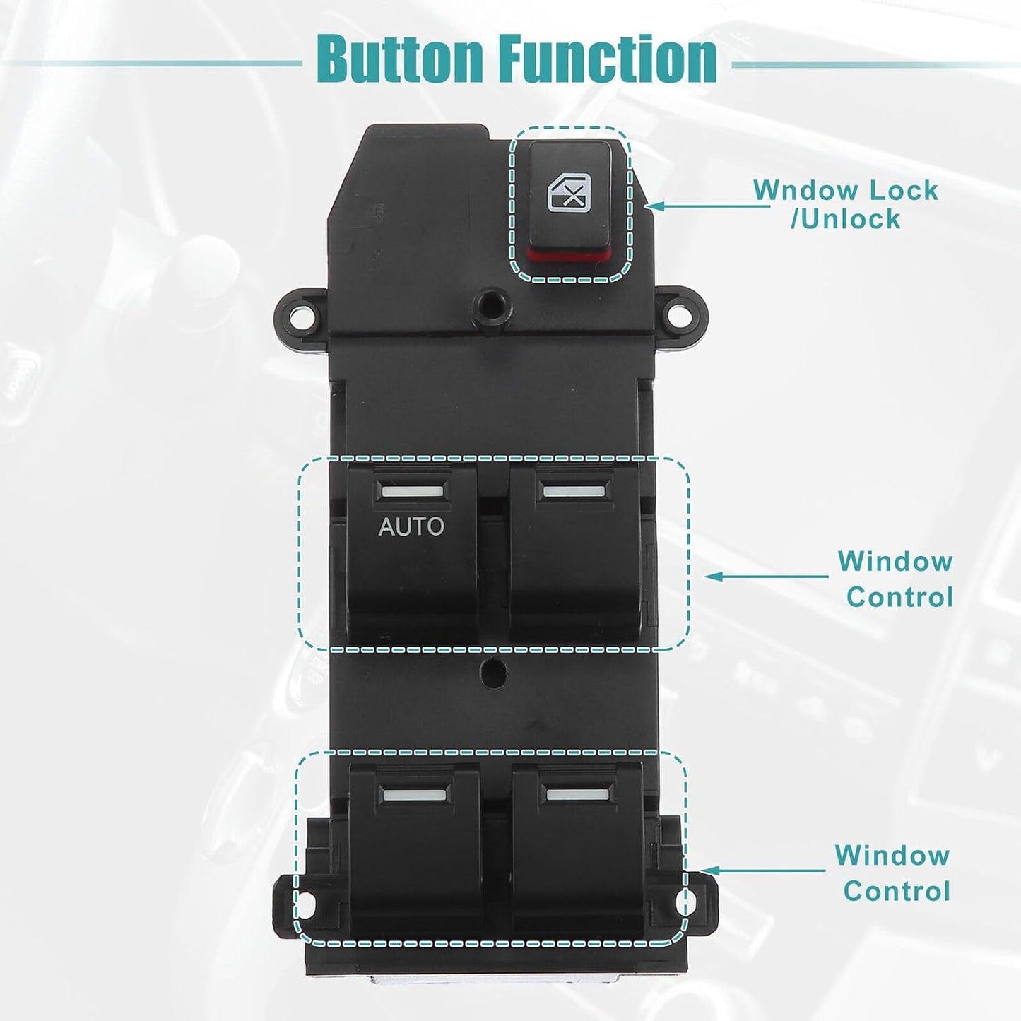ya 8 8.24 baidi 35750-TM0-F01 Front Left Master Power Window Switch for Honda Fit City 2009-2011