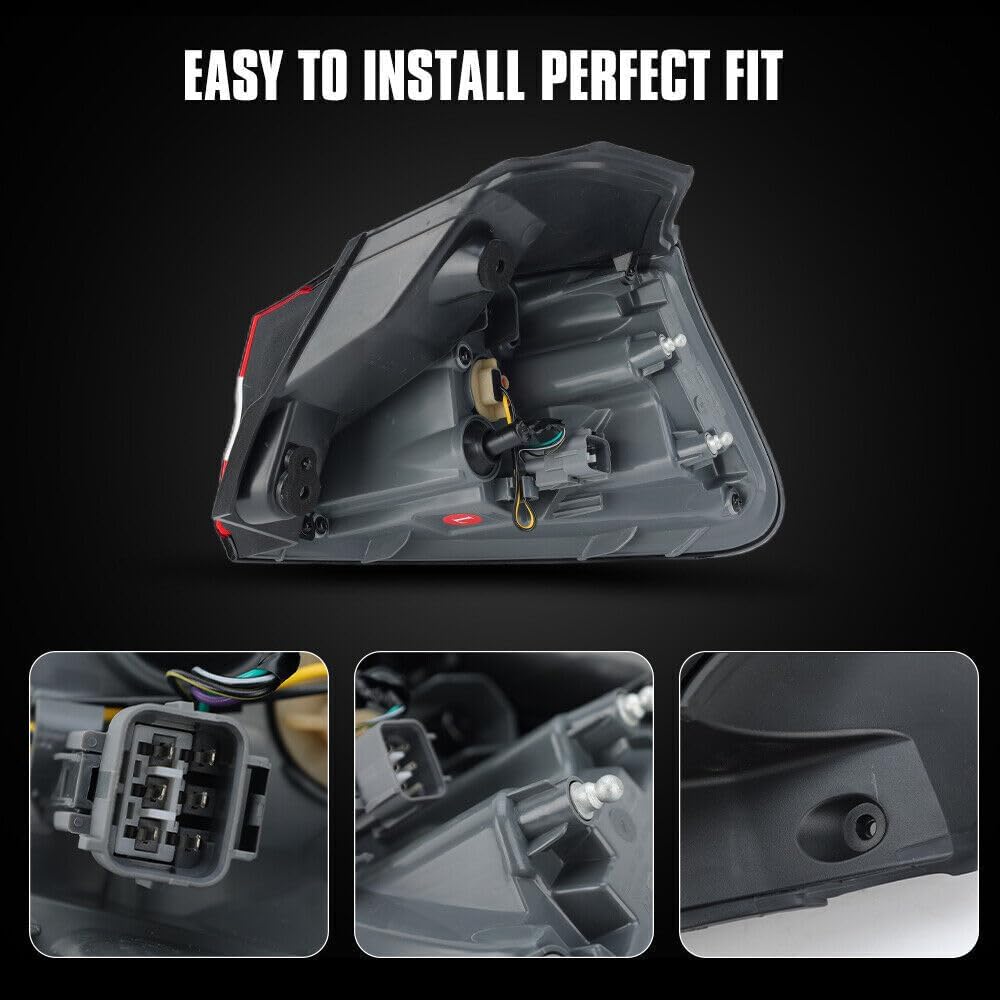 ya 2 8.15 Exterior taillights and rear right brake lights are suitable for Jeep Cherokee 2014-2018