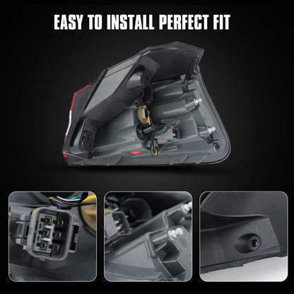 ya 2 8.15 Exterior taillights and rear right brake lights are suitable for Jeep Cherokee 2014-2018