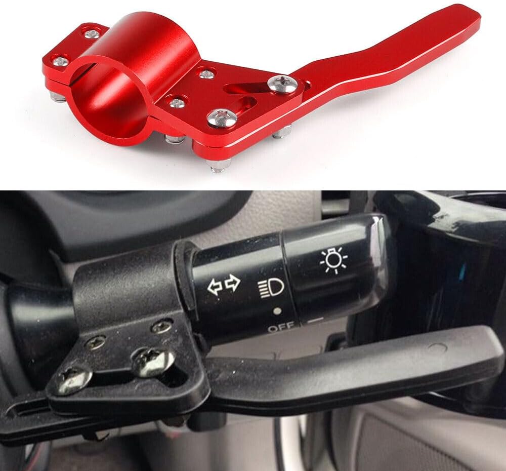 ya 5 8.10 Red Adjustment Steering Wheel Turn Signal Lever Kit Turn Rod Extension Extender