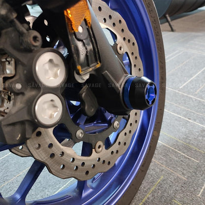 ya 23 10.7 baidi CNC Front Wheel Fork Axle Slider Protector for Honda CB1000R CBR1000RR 1Packa
