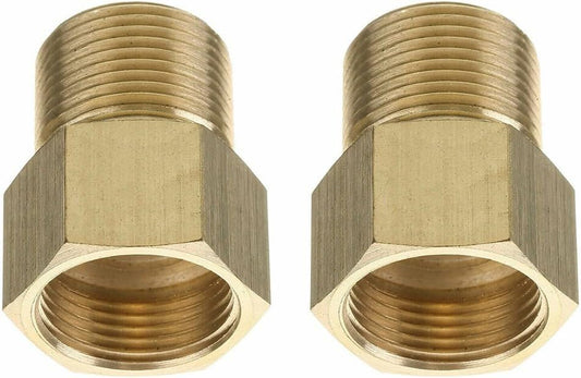 ya 26 10.21 baidi Metric M22 15mm Male To M22 14mm Female Thread Pressure-Washer Coupler Adapterx2