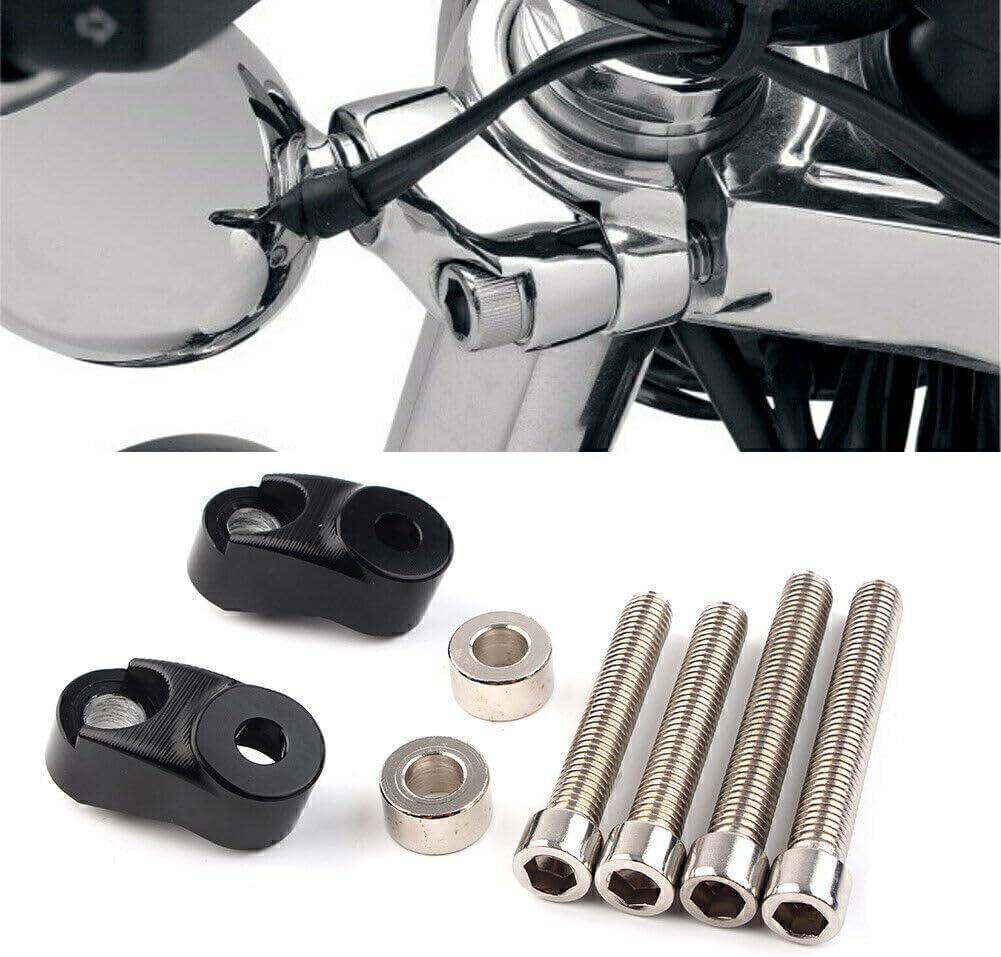 ya 2 8.15 Black Short Front Turn Signal Mounts 39mm 49mm Forks for Harley Sportster FXR