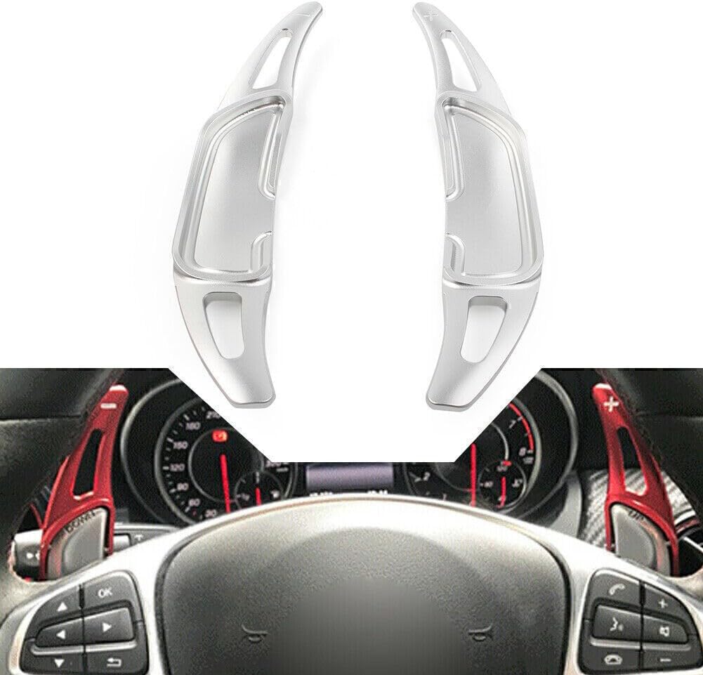 ya 5 8.24 baidi Silver Steering Wheel Shift Paddle Shifter for 2016-2018 for Benz SL63/SL65 R231