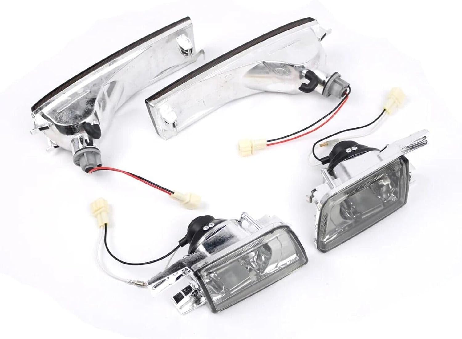 ya 7 8.24 baidi Front Bumper Fog Light +Turn Signal Lamp Smoked for VW for JETTA MK3 for Golf 1992-1997