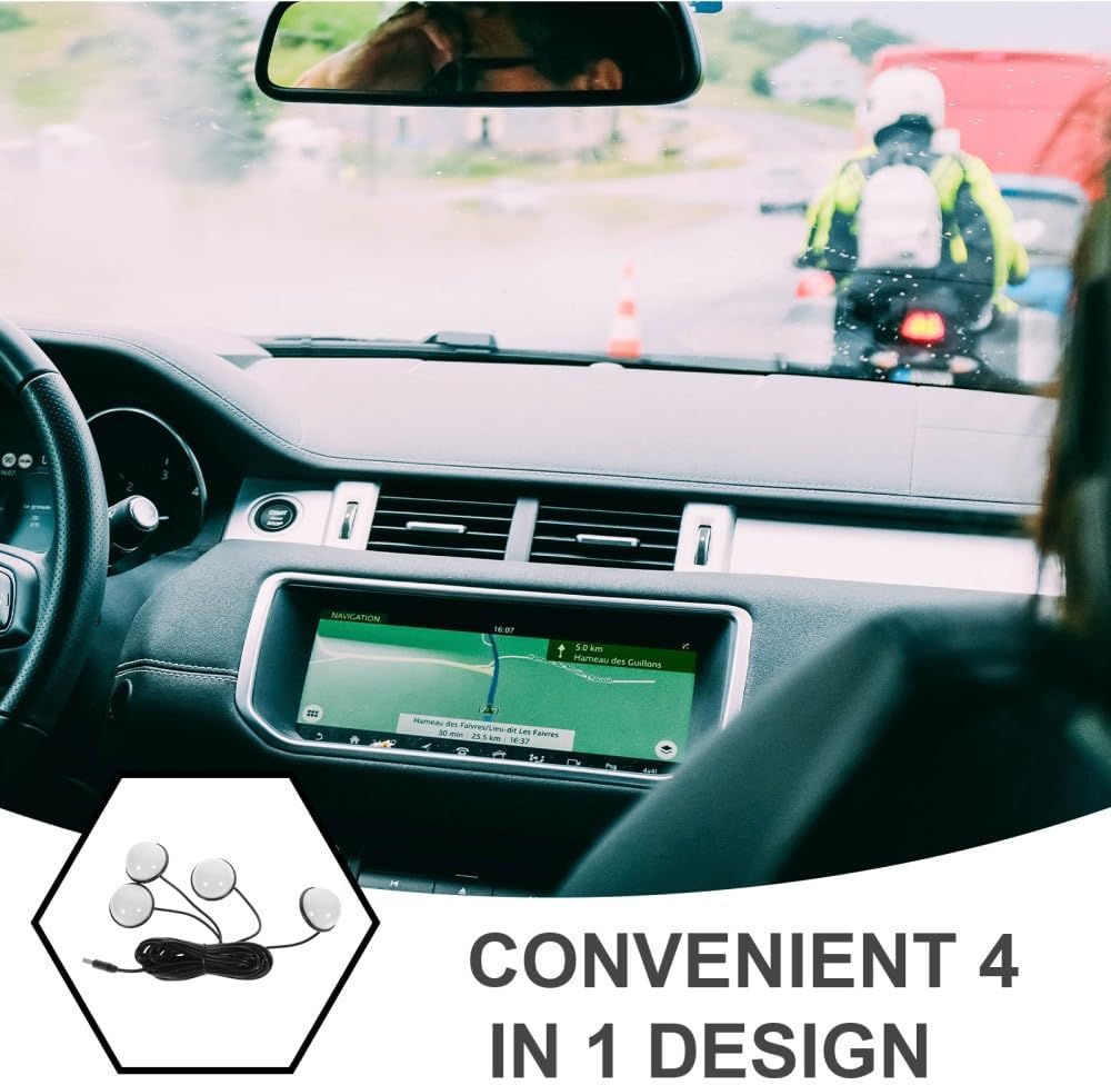 ya 13 9.15 baidi Auto Atmosphere Light USB 1 In 4 Way Car Interior Light Car Ambient Lamp Car