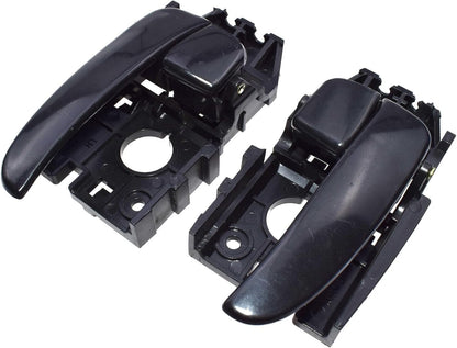 ya 4 8.8.2 Interior Front Left and Right Black Door Handle for Hyundai for Elantra 2001-2006 2X