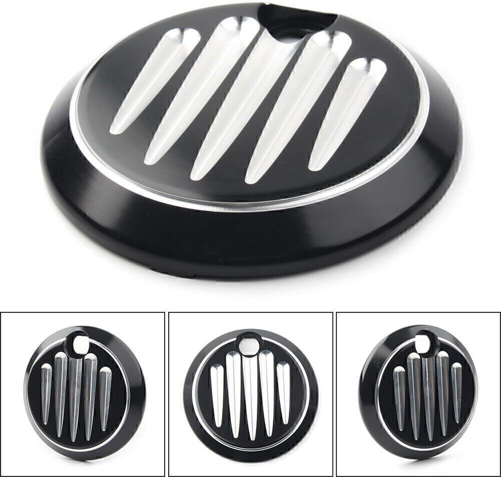 ya 9 10.24 1X Black Shallow Cut Fuel Tank Console Door Cap Fit for Harley Touring 1992-2007 06