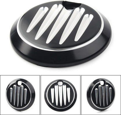 ya 9 10.24 1X Black Shallow Cut Fuel Tank Console Door Cap Fit for Harley Touring 1992-2007 06