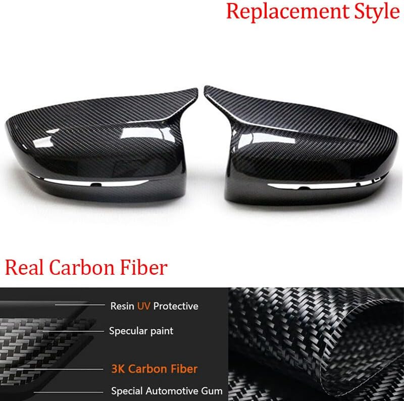 ya 11 9.14 baidiReal Carbon Fiber Side Mirror Cover Cap for BMW G15 G20 G21 G22 G30 2019-2021 F