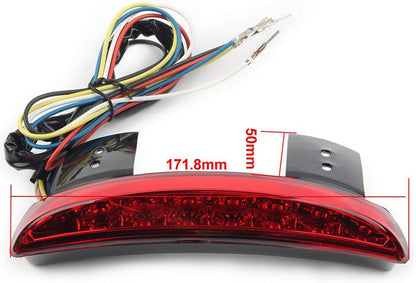 ya 10 9.16 zhengce For Harley Bobber Breakout LED Motorcycle Red Rear Fender Edge Brake Tail L