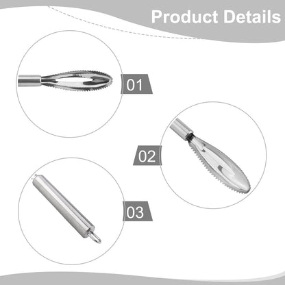 ya 14 9.20 baidi 1X Fish Scale Scraping Stainless Scaler For Fish Cleaning Tools Fish Skin Brush-1