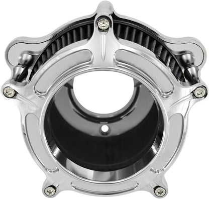 ya 5 8.10 Overt Air Filter Cleaner Grey Intake Fit for Harley Road Electra Glide 2008-2016