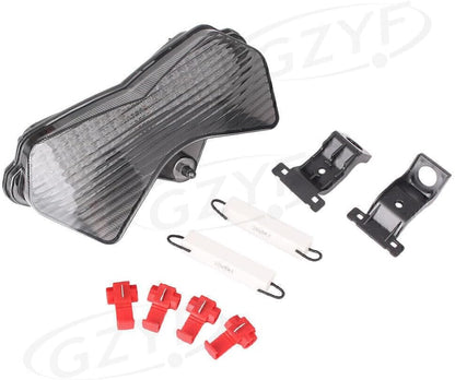 ya 2 8.15 Smoke Turn Signal Lamp Taillight Fit for Kawasaki ZX6R Z1000 2003-2004